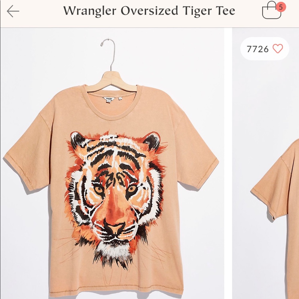 Wrangler oversized tiger tee